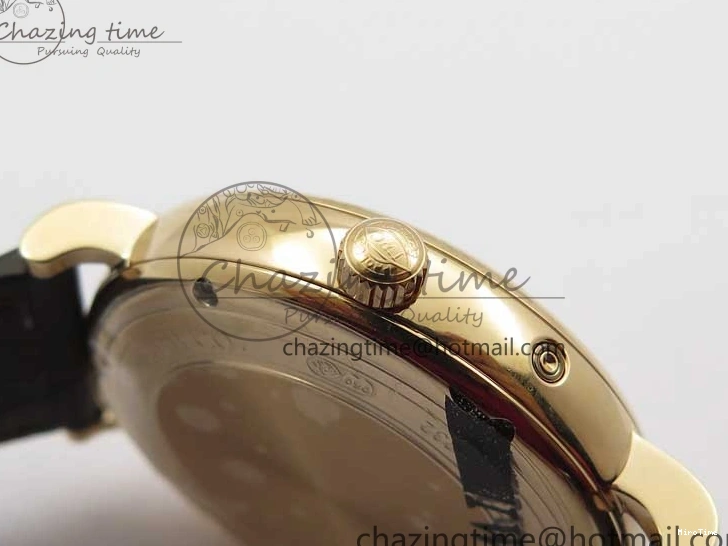 MIROTIME 0415 Stylish Portofino IW459402 RG MKS 1:1 Best Edition White Dial on Brown Leather Strap Miyota 7084